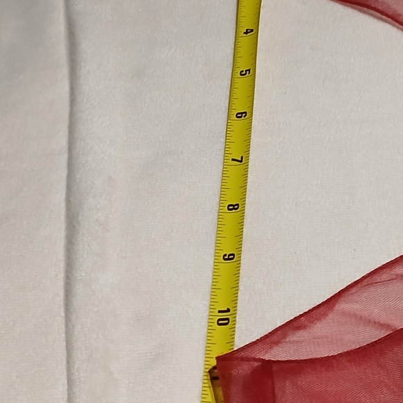 Elegant Asymmetrical Red Dress - Picture 6 of 8